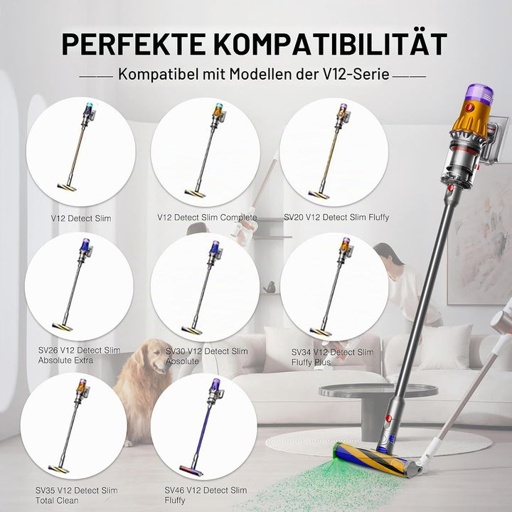 BLESYS V12 Akku für Dyson V12 Detect Slim/Fluffy/Absolute Staubsauger 965470-01 484607 (Nicht für SV