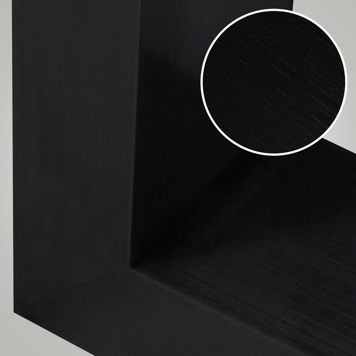 CLP 2er Set Tischbeine Velden Für Couchtisch Oder Beistelltisch I Höhe 43 cm, Farbe:schwarz, Grösse:
