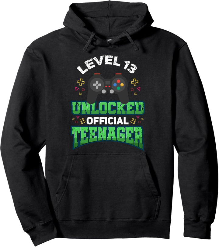 Official Teenager Geschenk 13. Geburtstag Gamer Jugendlicher Pullover Hoodie