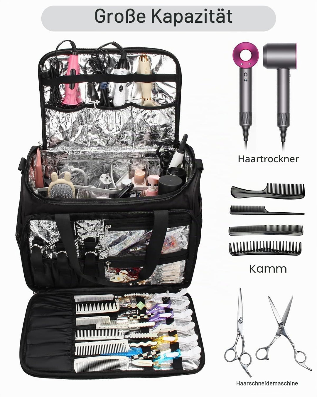 Professionelle Friseur Tasche, Friseur Tasche, Toiletten Reisetasche, Kosmetik Schönheit Friseur Tas