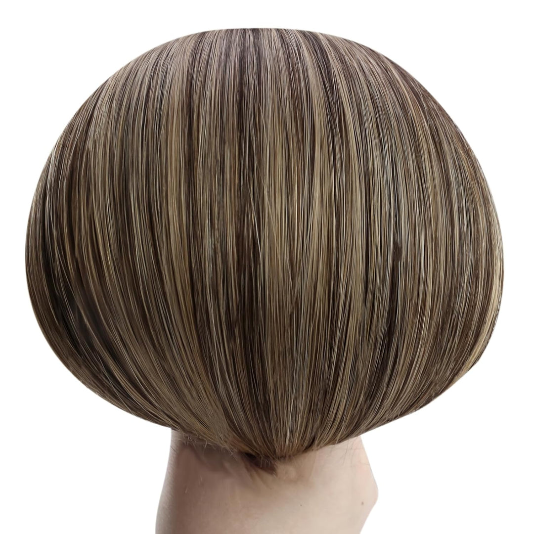 YoungSee Bonding Extensions Echthaar Braun 35cm Extensions Echthaar Bondings Dunkelbraun mit Blond K