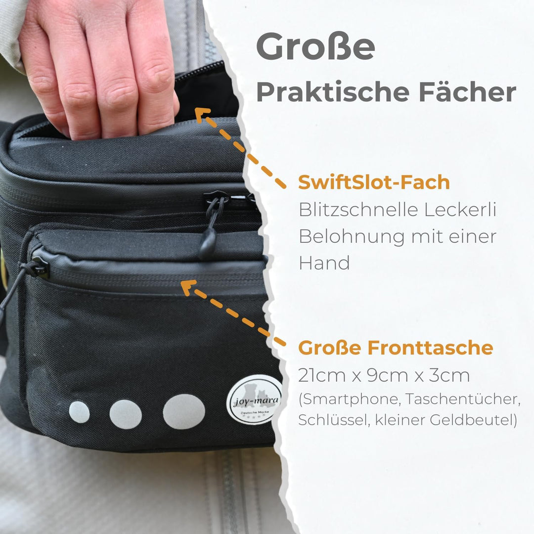 Leckerlitasche für Hunde - wasserdichte Hunde Leckerlitasche & Bauchtasche Hundetraining, Gassi Tasc