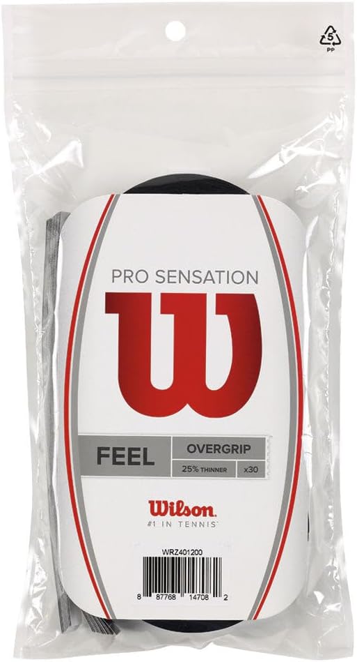 Wilson Pro Sensation Overgrip 30er-Pack Schwarz, Schwarz