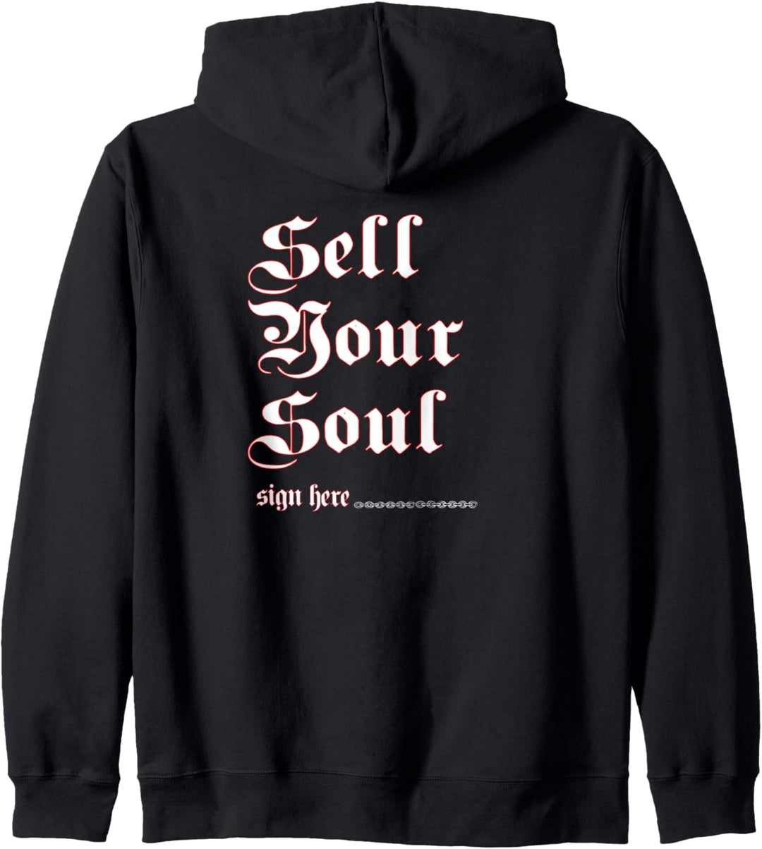 Sell Your Soul Eboy Chain Grafik Kapuzenjacke