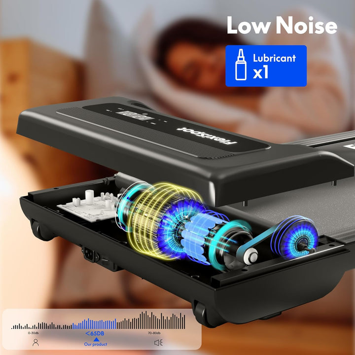 FlexiSpot Laufband bis 120 kg, Walking Pad 1-6 km/h, mit LED-Anzeige, Laufband mit Riemenscheiben un