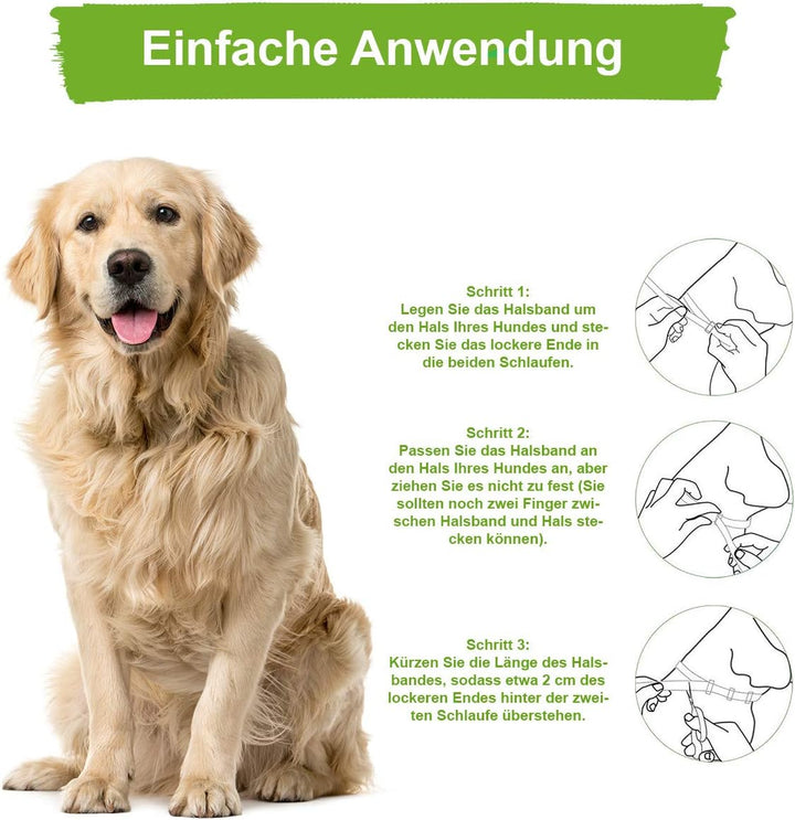 MC-Royal® Zeckenhalsband für Hunde - Effektiver Schutz vor Ungeziefern - wasserdicht und verstellbar