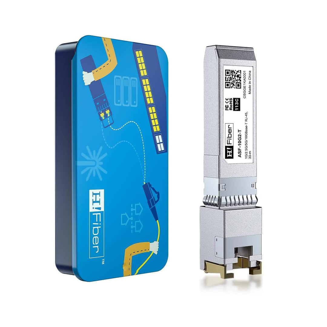 10G SFP+ to RJ45 Transceiver, 10GBASE-T SFP+ Copper Module, Compatible with Ubiquiti Unifi UF-RJ45-1