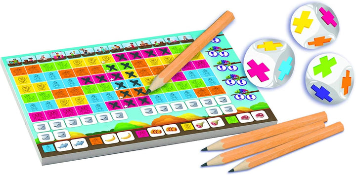 Schmidt Spiele 49327 Noch mal! & 40610 Noch mal Kids, Kinderspiel, Würfelspiel Bundle mit Noch mal K