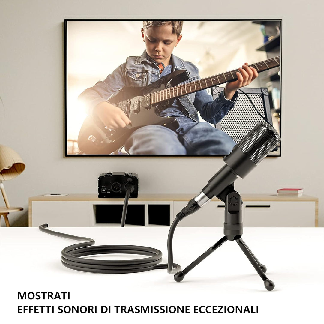 NUOSIYA XLR Kabel 1m 10 Farben XLR Mikrofon Splitterkabel Adapter, 3-Pin XLR Stecker auf Buchse Mikr