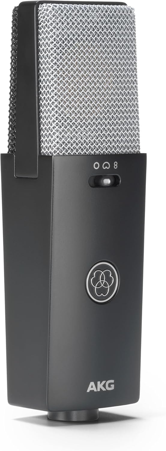 AKG C-Serie C114 Grossmembran-Kondensatormikrofon mit Mehreren Richtcharakteristiken – perfekt für C