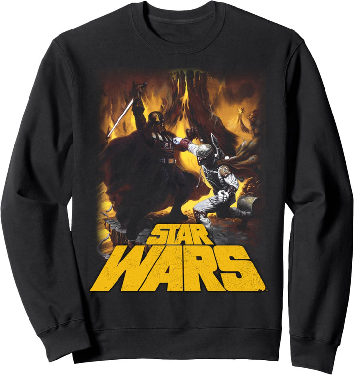 Star Wars Vader & Boba Fett Battle Poster Sweatshirt