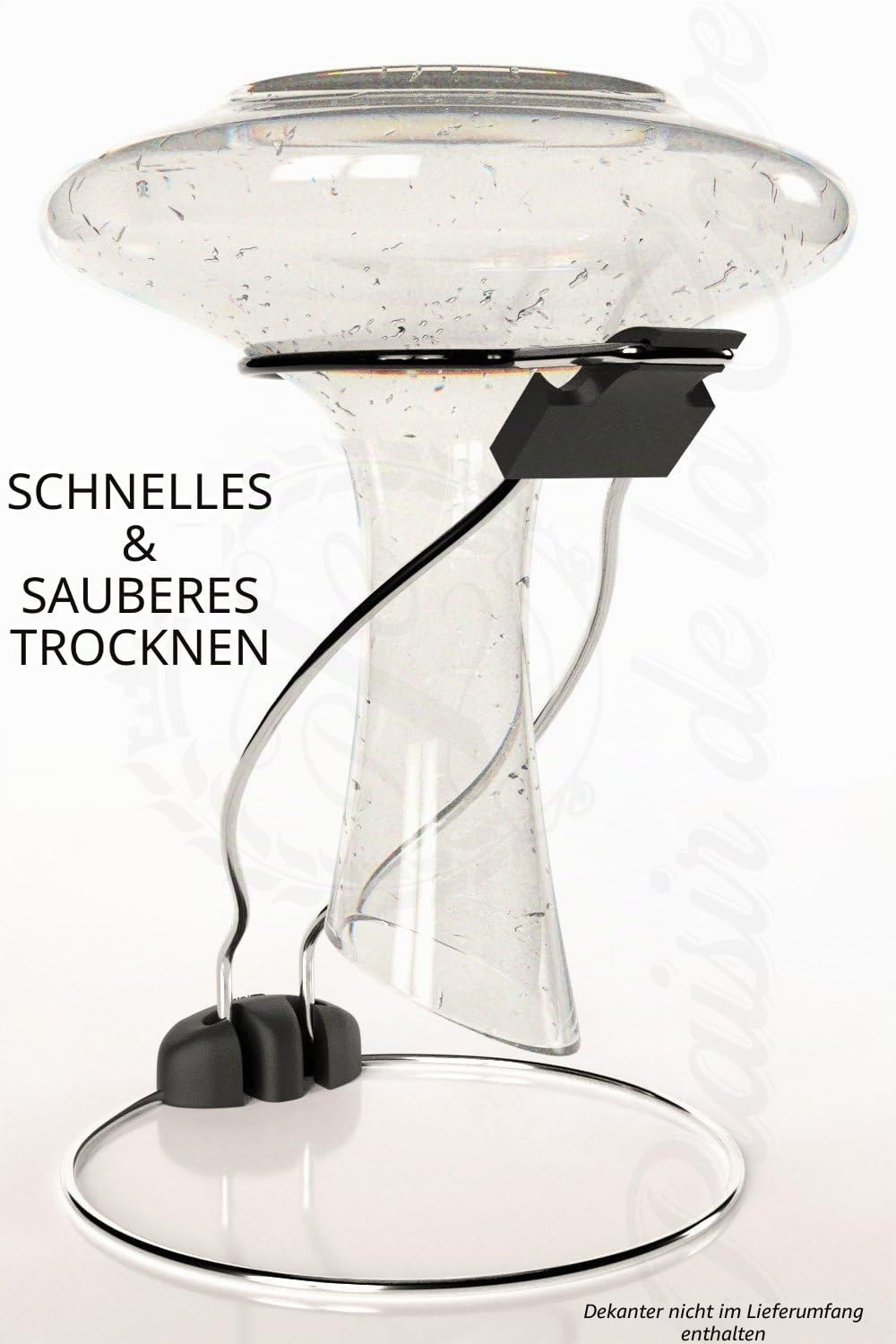 2in1 Dekanter Ständer - Ultrakompakt Schneller und Fleckenfreier Dekantertrockner &amp; Zusammenfalten f