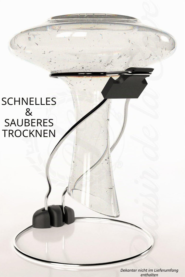 2in1 Dekanter Ständer - Ultrakompakt Schneller und Fleckenfreier Dekantertrockner &amp; Zusammenfalten f
