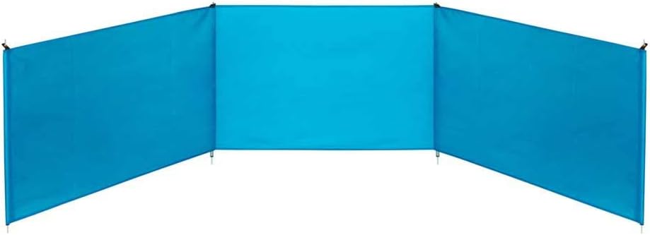 AKTIVE Unisex-Jugendliche 53442 Faltbarer Strand-Windschutz, blau, 200 x 75 cm, 200 x 75 cm