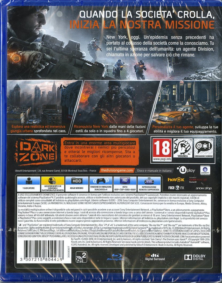 PS4 THE DIVISION