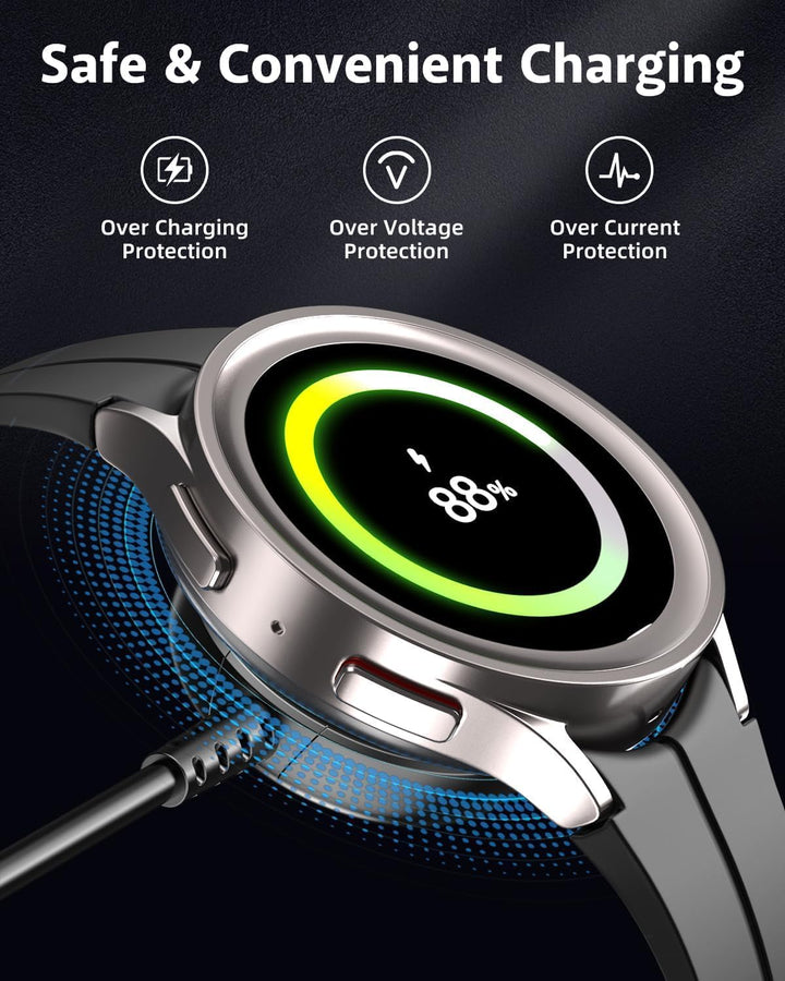 1M Samsung Watch Ladegerät für Samsung Galaxy Watch 8/7/6/Ultra, 8/6/4 Classic/FE/5/5 Pro/3, Active