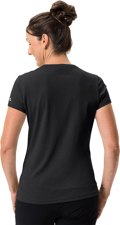 VAUDE Women's Sveit Shirt - T-Shirt Damen Black/Black 44, Black/Black 44