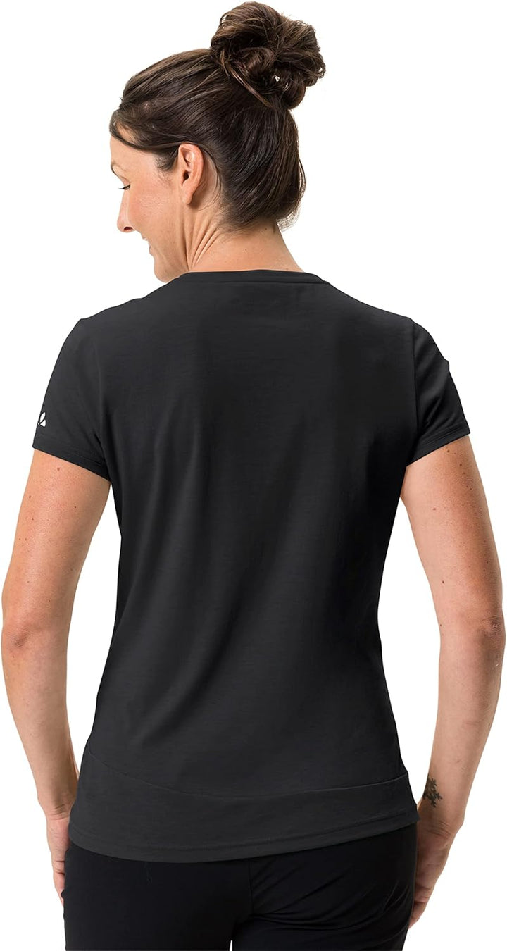 VAUDE Women's Sveit Shirt - T-Shirt Damen Black/Black 36, Black/Black 36