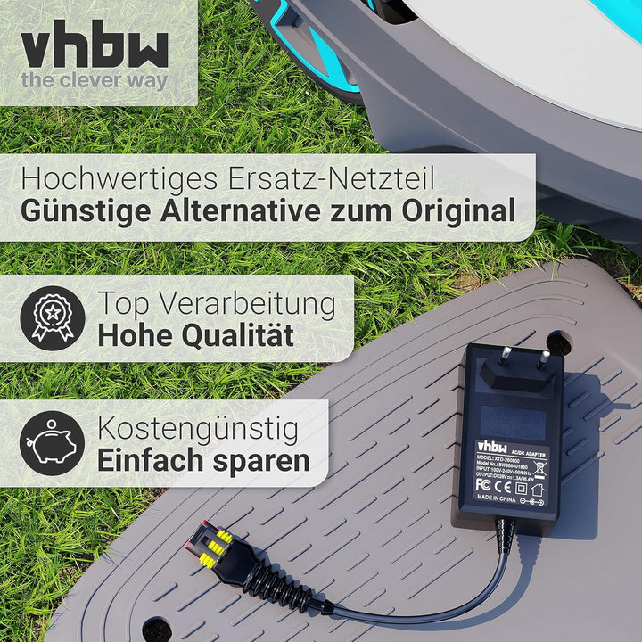 vhbw Netzteil 28V kompatibel mit Husqvarna Automower 105, 310, 315, 315X, 305, 310 Mark II, 315 Mark