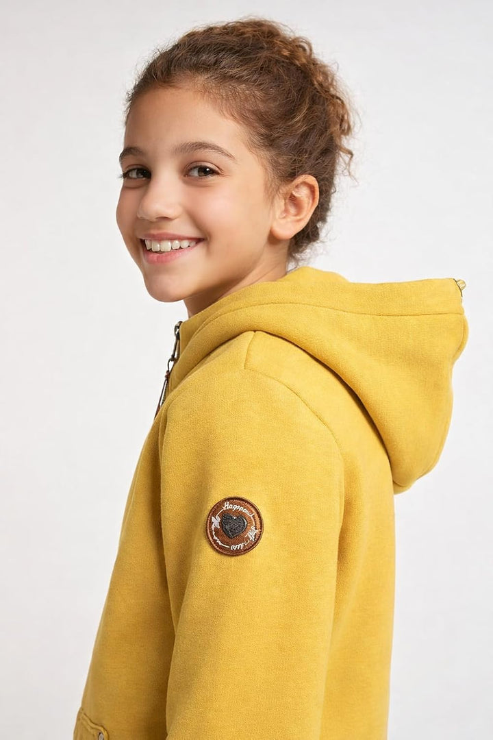 Ragwear Mädchen Sweatjacke Nesie Zip Sweatshirt mit Kapuze und Reissverschluss Übergangsjacke Sweate