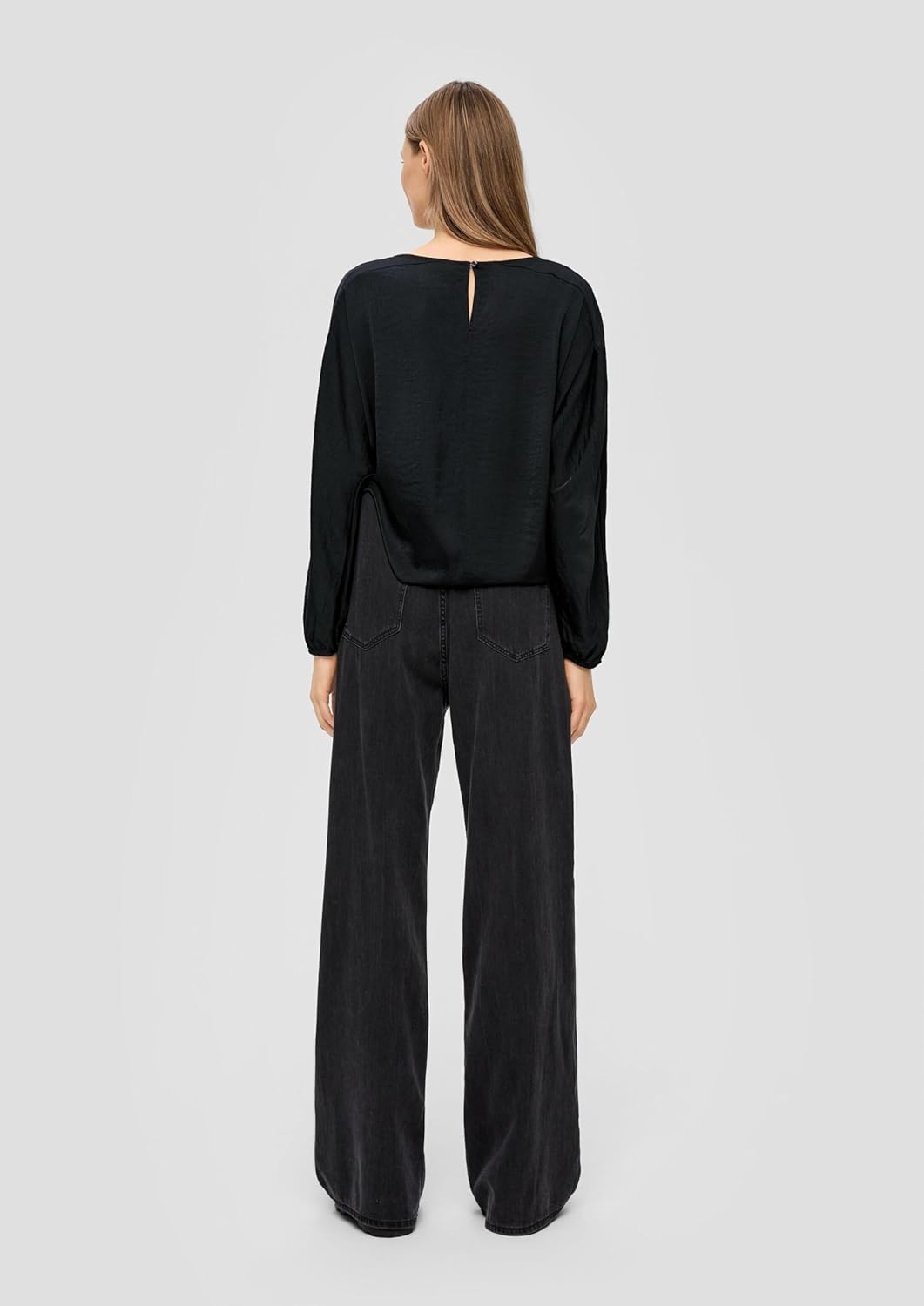 s.Oliver Bluse mit Fledermausärmeln 36 Schwarz, 36 Schwarz