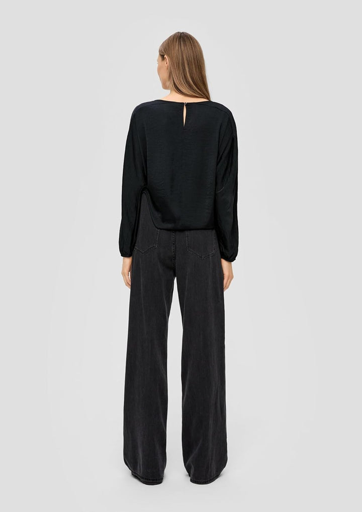 s.Oliver Bluse mit Fledermausärmeln 36 Schwarz, 36 Schwarz