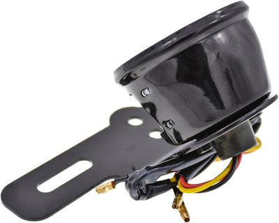 KATUR Motorrad Kühlergrill Rücklicht DC 12 V Rücklicht Bremslicht Kennzeichenhalter Rücklicht Bremsl