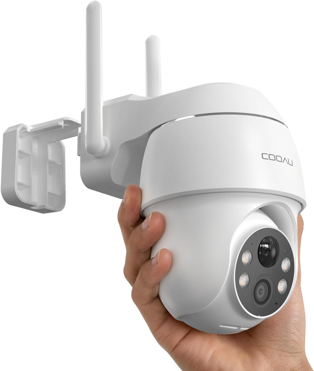 COOAU 2K Überwachungskamera Aussen Akku , 355°/90° Schwenkbar, Kabellose WLAN IP Kamera Outdoor mit