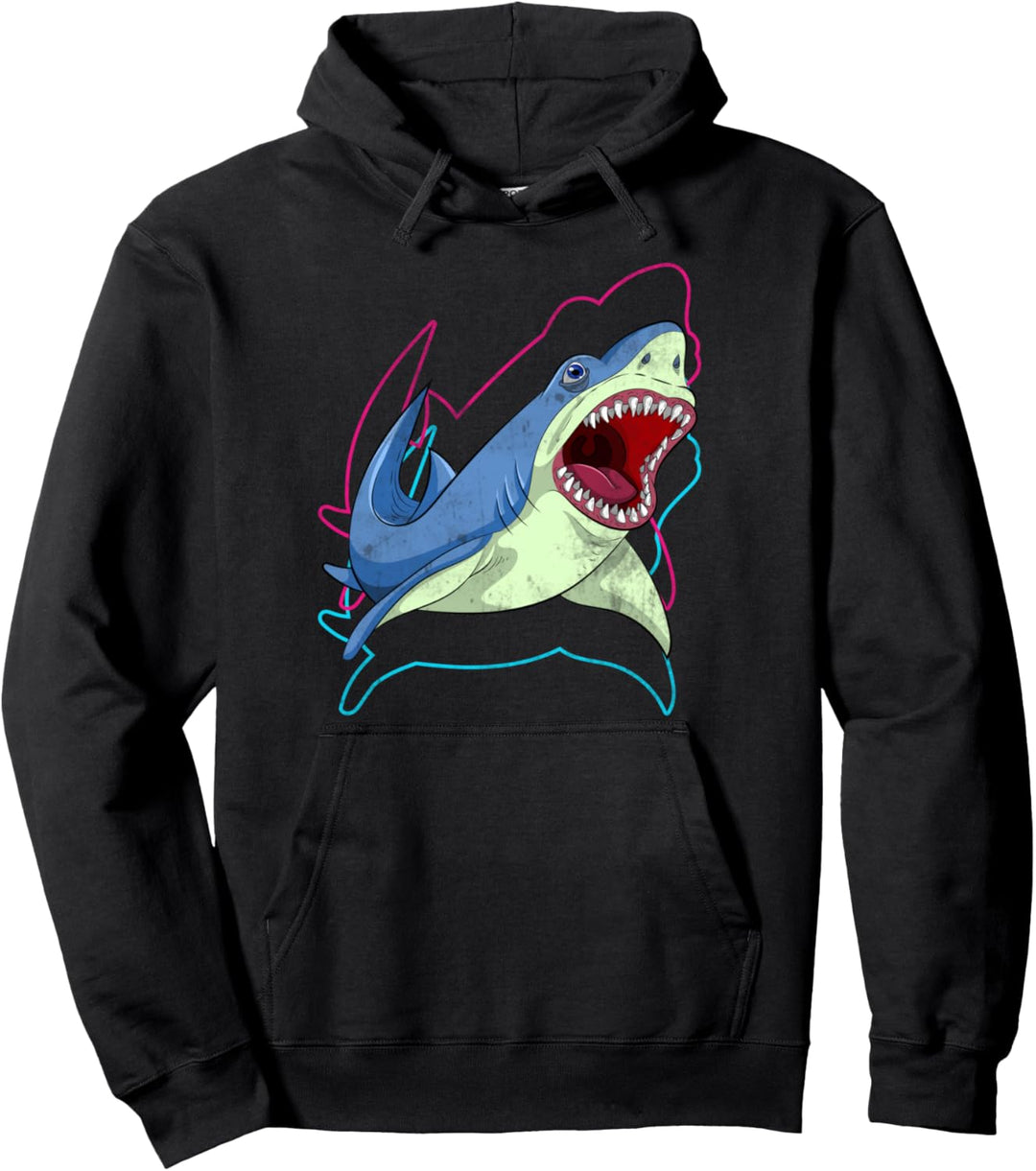 Raubtier Meeresbewohner Haifischflosse Geschenk Hai Pullover Hoodie