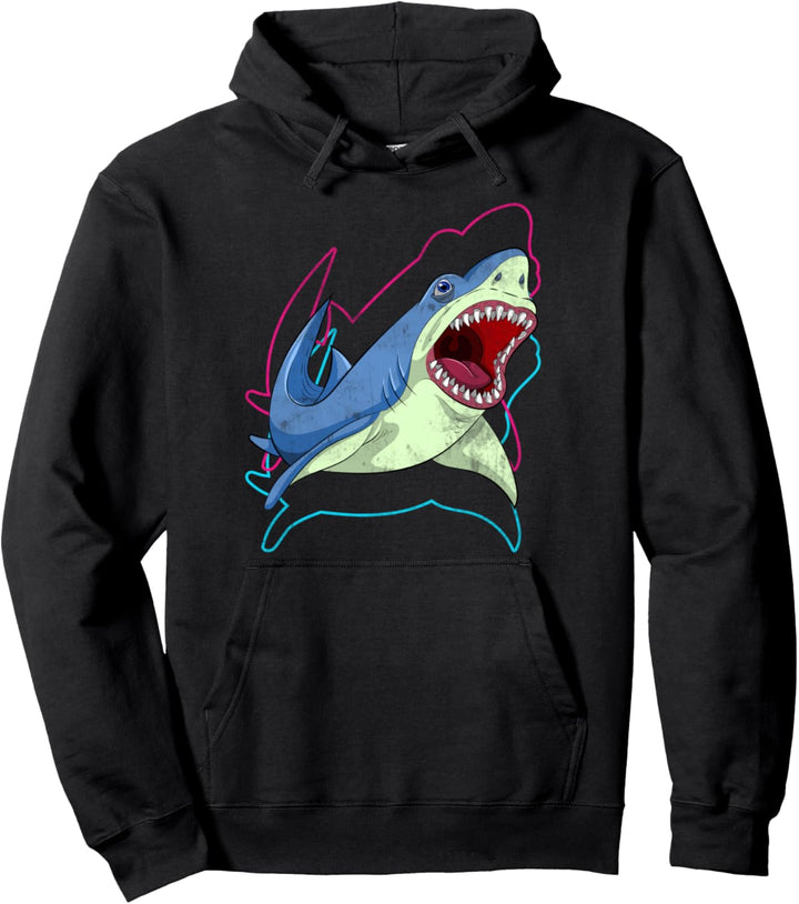 Raubtier Meeresbewohner Haifischflosse Geschenk Hai Pullover Hoodie
