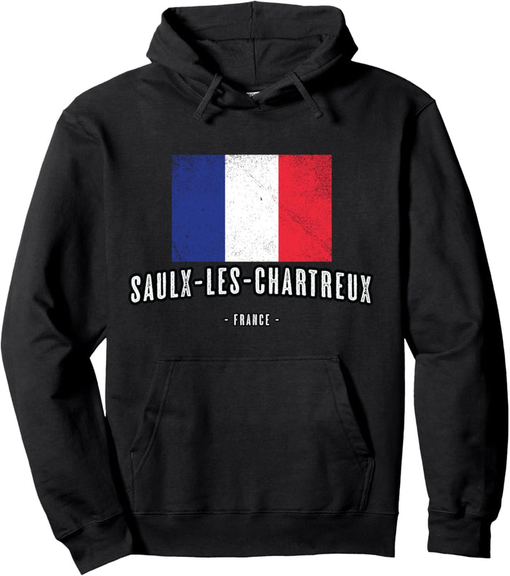 Saulx-les-Chartreux Frankreich | Stadt - Flagge Drapeau, Pullover Hoodie