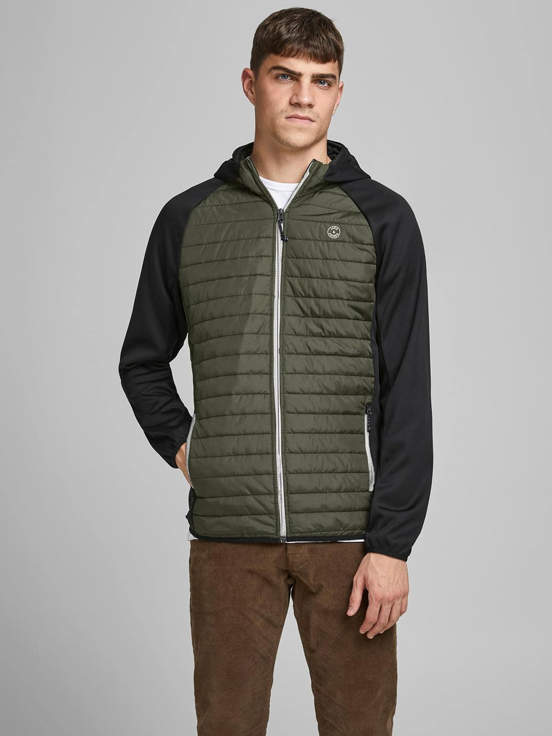 JACK & JONES Male Hybridjacke Hybridjacke M Forest Night/w. Black, M Forest Night/w. Black