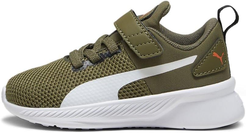 PUMA Herren Flyer Runner Engineer Knit Laufschuh 35.5 EU Mehrfarbig Olive Drab Puma White Hot Heat,
