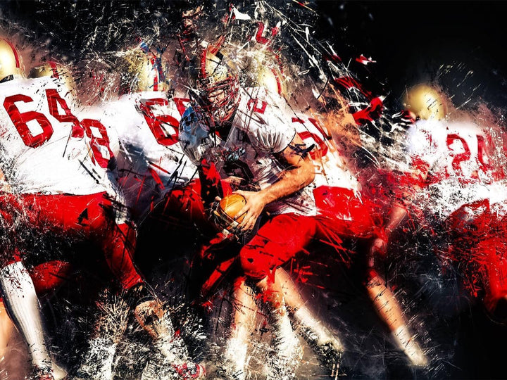 CALVENDO Puzzle American Football - so cool 1000 Teile Lege-Grösse 64 x 48 cm Foto-Puzzle Bild von P