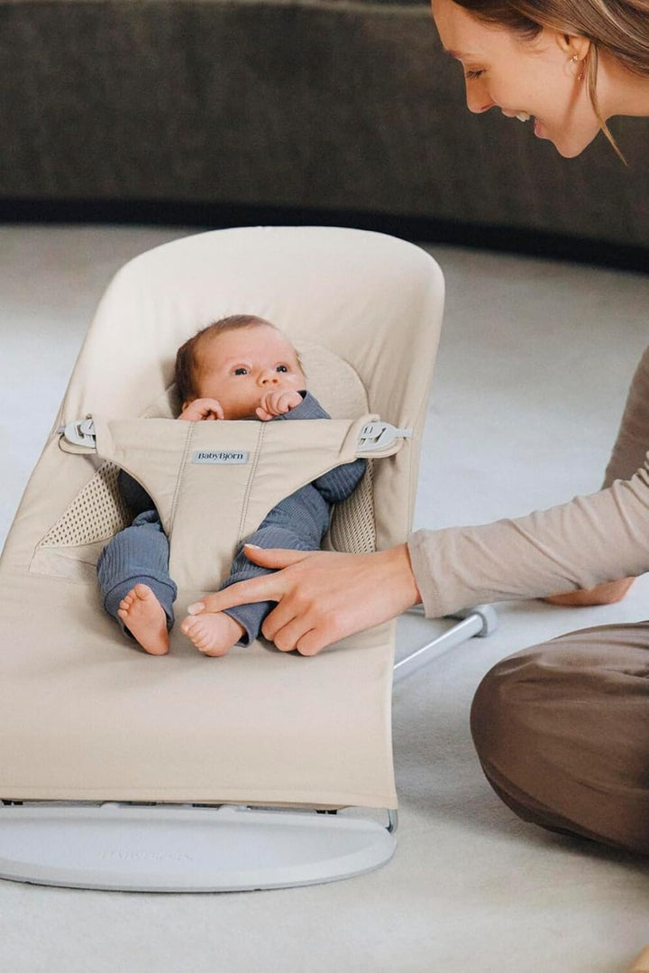 BabyBjörn Balance Soft Hängematte, Stoff/Jersey, Tri-Fabric, Hellbeige