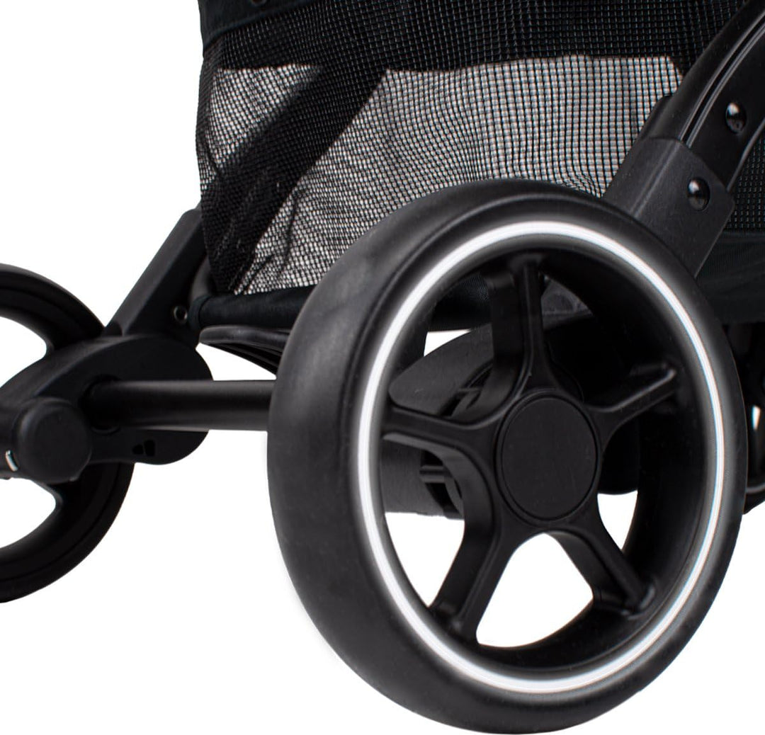 Novi Baby® Sky Buggy - Schwarz - zusammenklappbar - Inklusive Becherhalter - Inklusive Regenschutz,