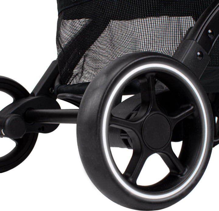 Novi Baby® Sky Buggy - Schwarz - zusammenklappbar - Inklusive Becherhalter - Inklusive Regenschutz,