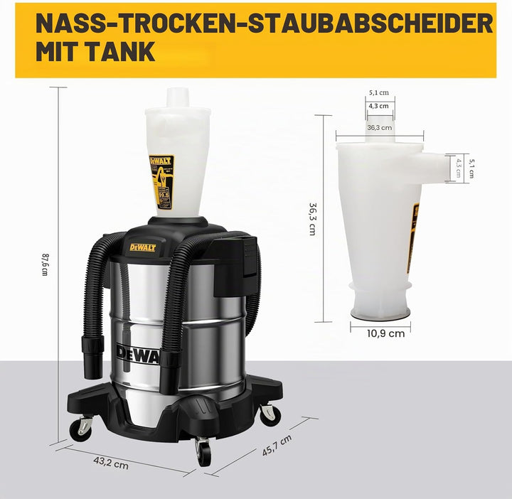 Dewalt Cyclone Dust Collector Dxvcs003 Concrete Cartridge Weiss/Opulenter Garten 1 unit, Weiss/Opule