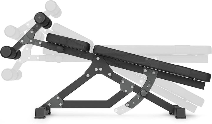 Marbo Sport Bauchtrainer MS-L110 2.0, Neigungsverstellung der Rückenlehne, Verstellbare Beinstütze,