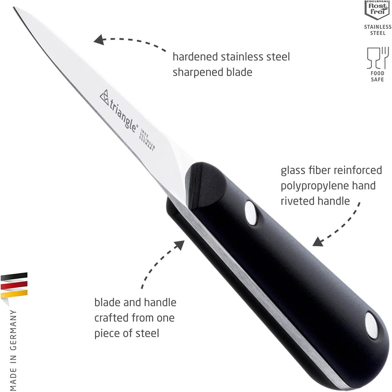 triangle 54 203 07 02 Austernmesser genietet Made in Solingen/Germany professionelle Qualität Auster