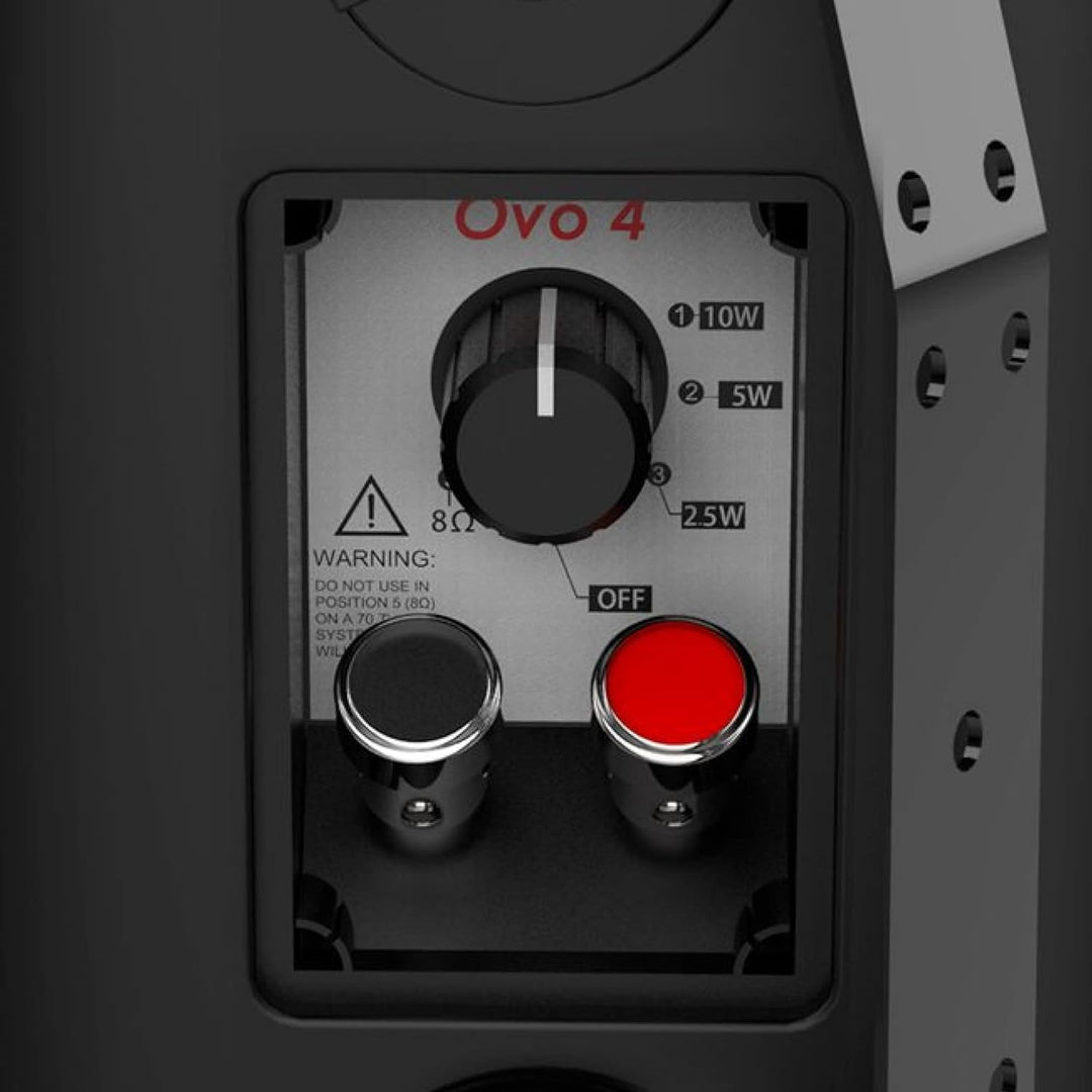 Audibax OVO 4 Black Pareja de Altavoces Pasivos Pared 4 Pulgadas 100v / 8 ohm IP65