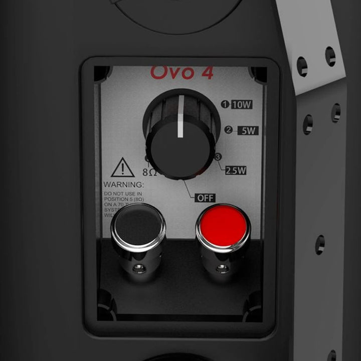 Audibax OVO 4 Black Pareja de Altavoces Pasivos Pared 4 Pulgadas 100v / 8 ohm IP65