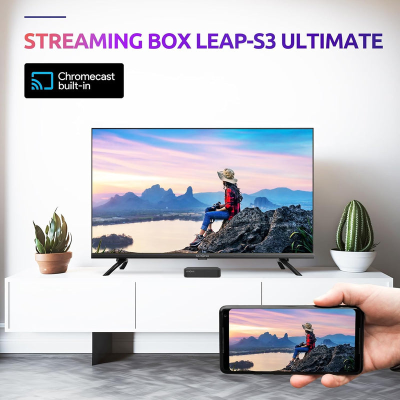 STRONG LEAP-S3 Ultimate | Streaming-Box mit Android 11 | 2 Monate Zattoo gratis |4K UHD-Auflösung |