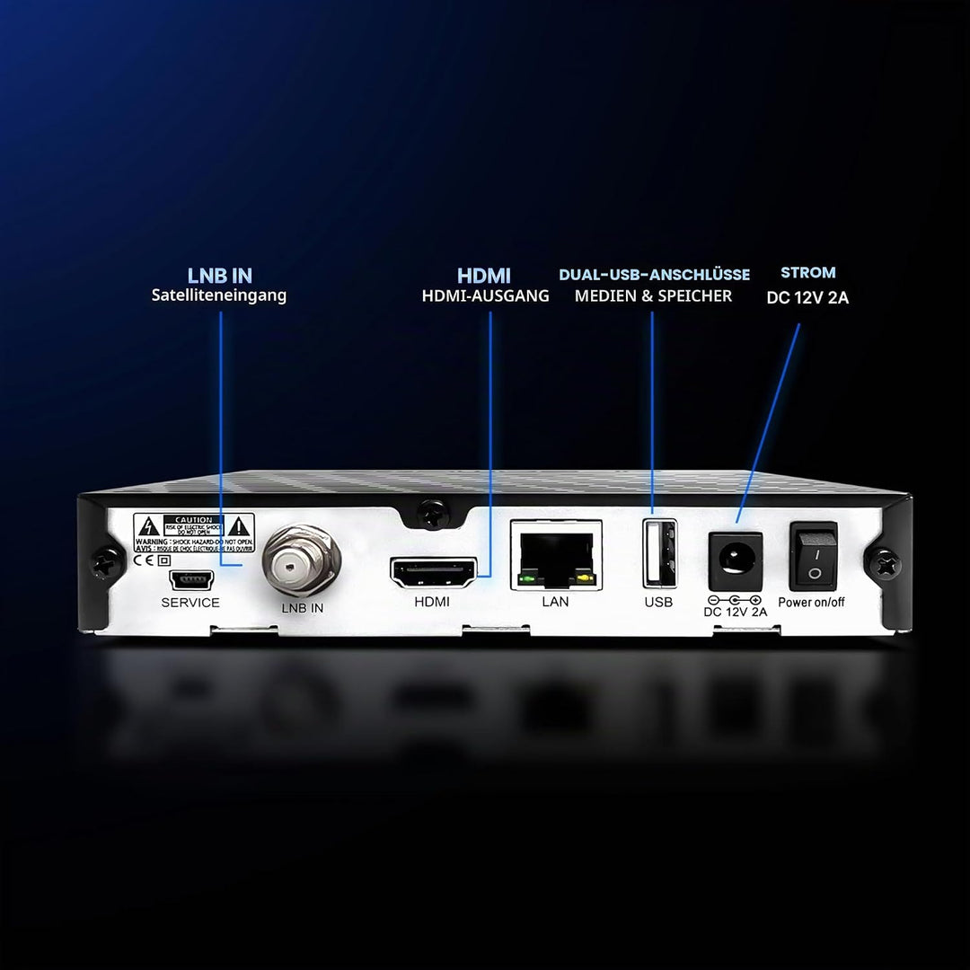 Dreambox DM520 Mini HD 1x DVB-S2 Tuner PVR Ready Full HD 1080p H.265 Linux Receiver