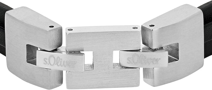 s.Oliver Armband Edelstahl Herren Armschmuck, Kommt in Schmuck Geschenk Box Zeichen, Formen & Symbol