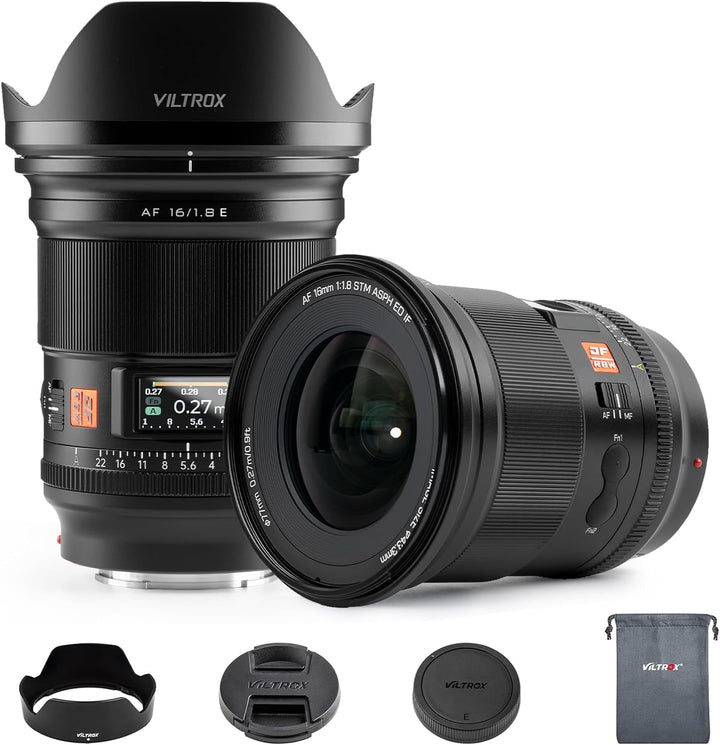 VILTROX 16mm F1.8 Full Frame Autofokus Objektive für Sony E Mount Kamera Objektive Standard Camera L