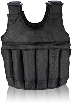 Gewichtsweste, 20/50KG Verstellbare Krafttraining Weight Vest Jacket Trainingsweste Training Fitness