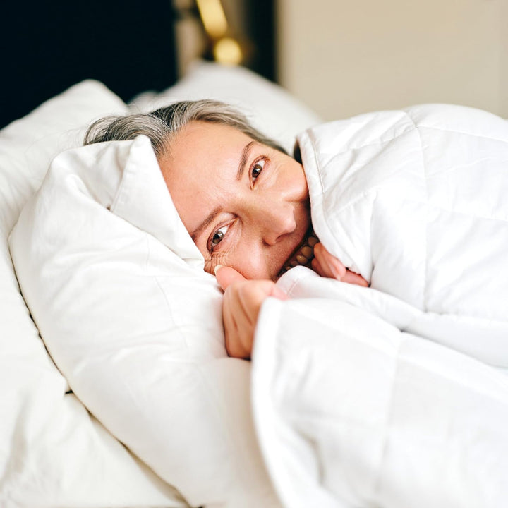 Anew Sleep – Gewichtsdecke – Weiss – 140 x 200 cm – 13 kg – Anti-Stress-Decke für Männer und Frauen