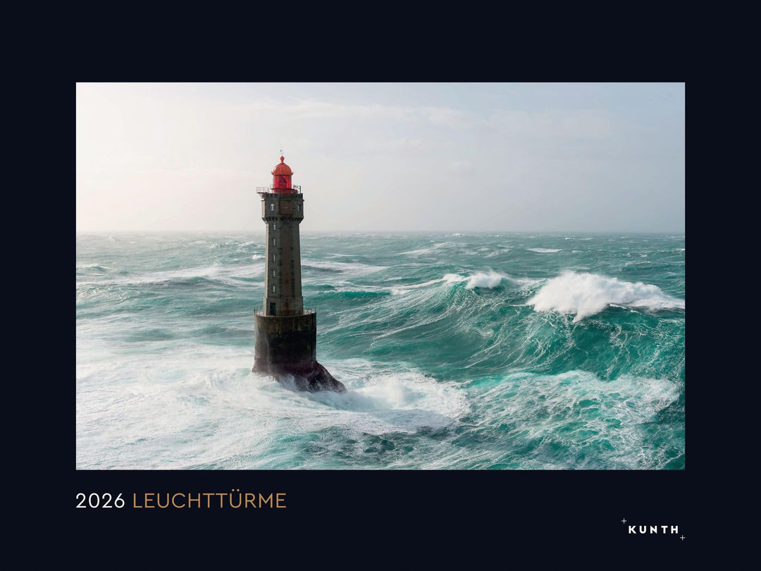 Leuchttürme - KUNTH Wandkalender 2026: Hochwertiger, bildstarker Kalender mit Spiralbindung im Gross