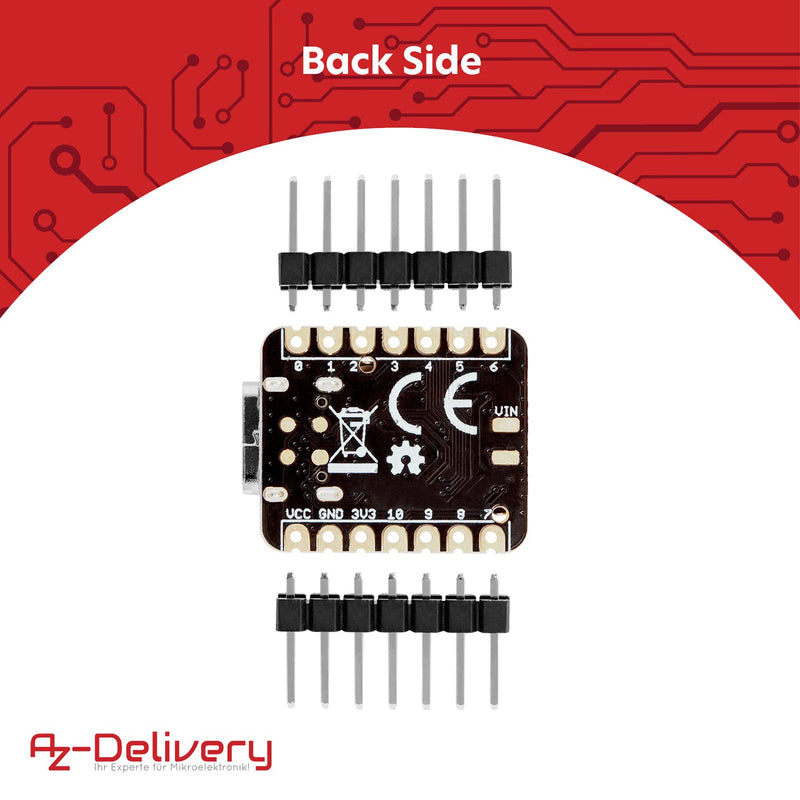 AZDelivery 3 x Hochwertiges Mini Entwicklungsplatine mit verschiedenen Schnittstellen und multifunkt